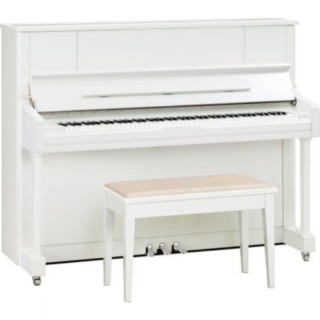 Piano Vertical Yamaha U1J Blanco Pulido - Envío Gratuito