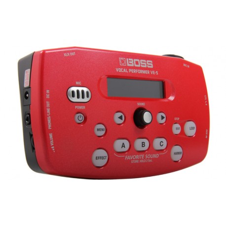 Procesador Vocal Roland VE-5 con efectos color Rojo - Envío Gratuito