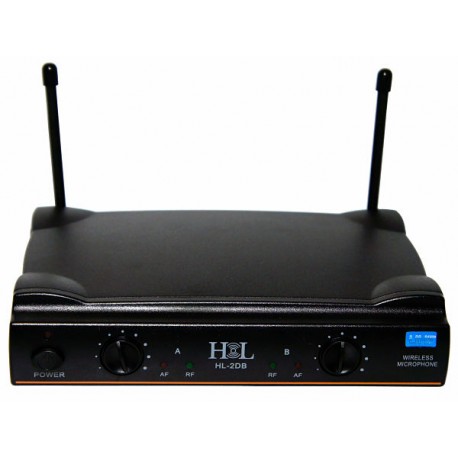 Sistema de Microfonos inalambricos Diadema Doble HL-2DB - Envío Gratuito