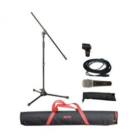 MSK10B(X)	Pqte Microfono Dinamico, Stand, Cable xlr-xlr Superlux - Envío Gratuito