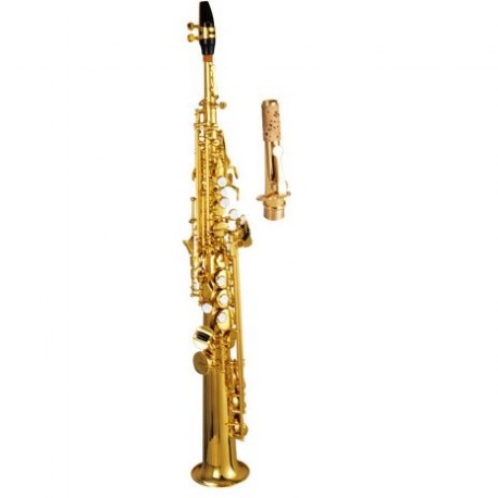 Saxofon Soporano Recto Princess Bb Laqueado SST-400L - Envío Gratuito