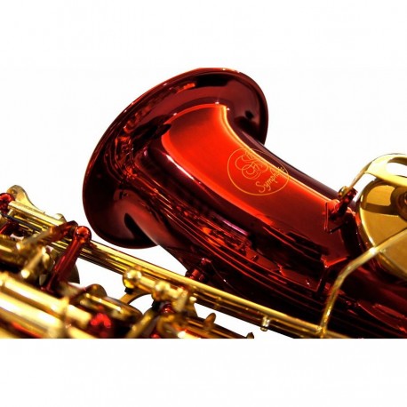 Saxofon Alto Symphonic Rojo - Envío Gratuito