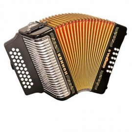 Acordeon Hohner Corona II A5621 Diatonico SOL-DO-FA,NG - Envío Gratuito