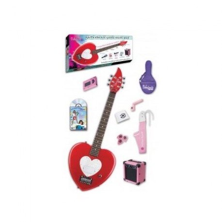 Paquete De Guitarra Eléctrica Daisy Rock 14-7013 Forma De Corazón C/Amplificador. - Envío Gratuito