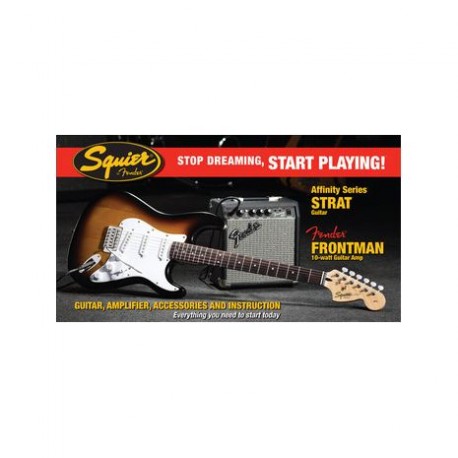 Paquete Fender Stratocaster BSB 10G - Envío Gratuito