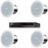 Paquete QSC para instalacion Plafon ( 4 AC-C4T y 1 SPA2-60)